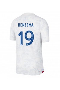 Frankrike Karim Benzema #19 Fotballdrakt Borte Klær VM 2022 Korte ermer